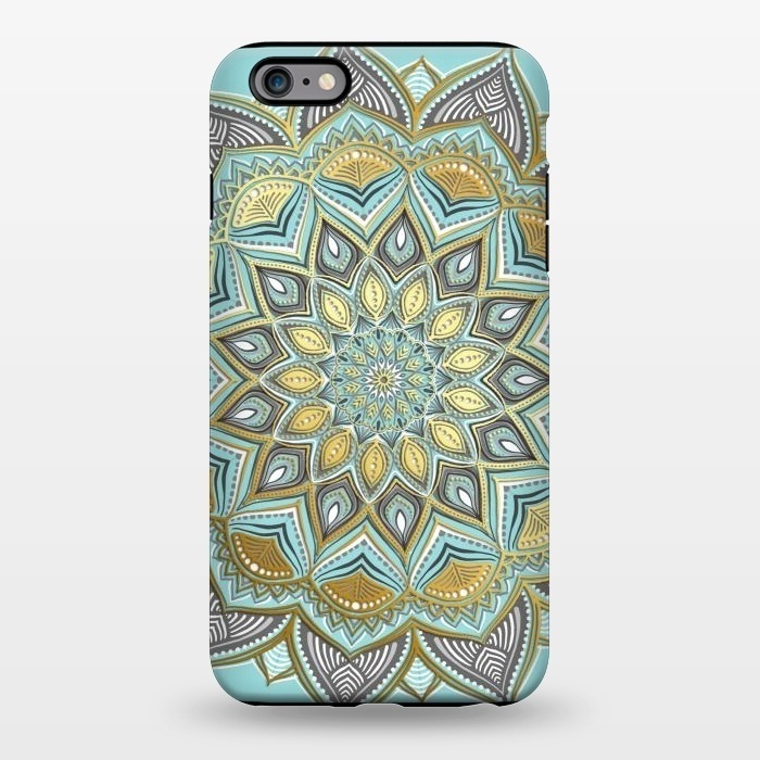 iPhone 6/6s plus StrongFit Sunny Skies Gilded Lace Medallion by Micklyn Le Feuvre