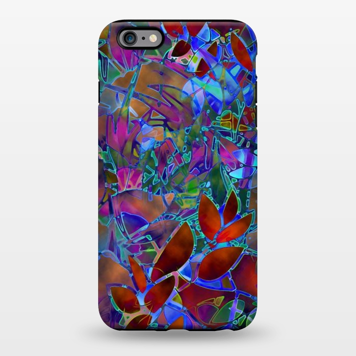iPhone 6/6s plus StrongFit Floral Abstract Stained Glass G174 by Medusa GraphicArt