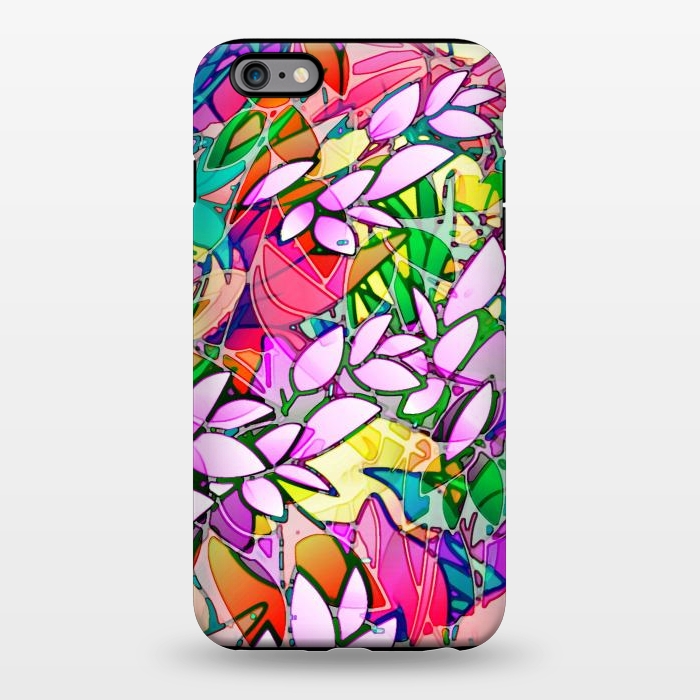iPhone 6/6s plus StrongFit Grunge Art Floral Abstract G130  by Medusa GraphicArt
