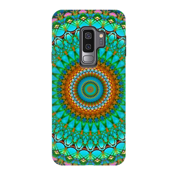 Galaxy S9 plus StrongFit Geometric Mandala G388  by Medusa GraphicArt