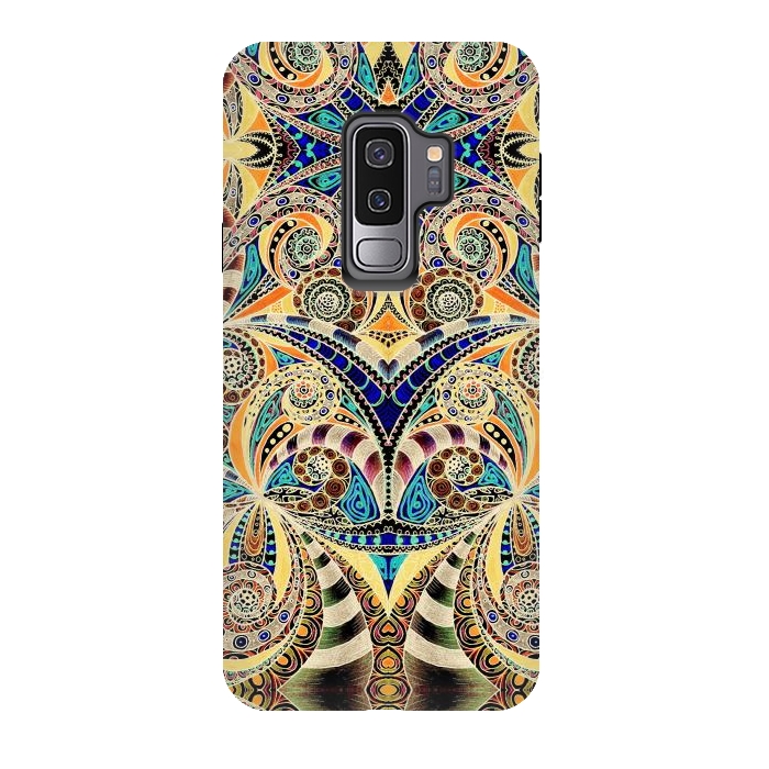 Galaxy S9 plus StrongFit Drawing Floral Zentangle G240 by Medusa GraphicArt