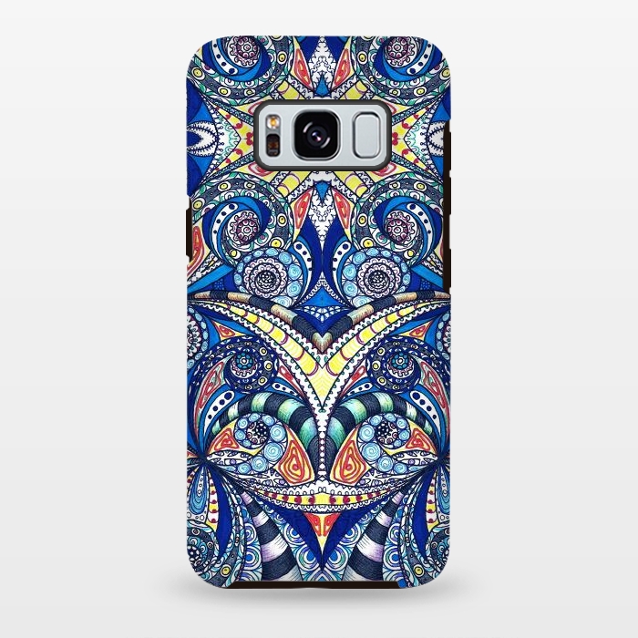 Galaxy S8 plus StrongFit Drawing Floral Zentangle G7B by Medusa GraphicArt