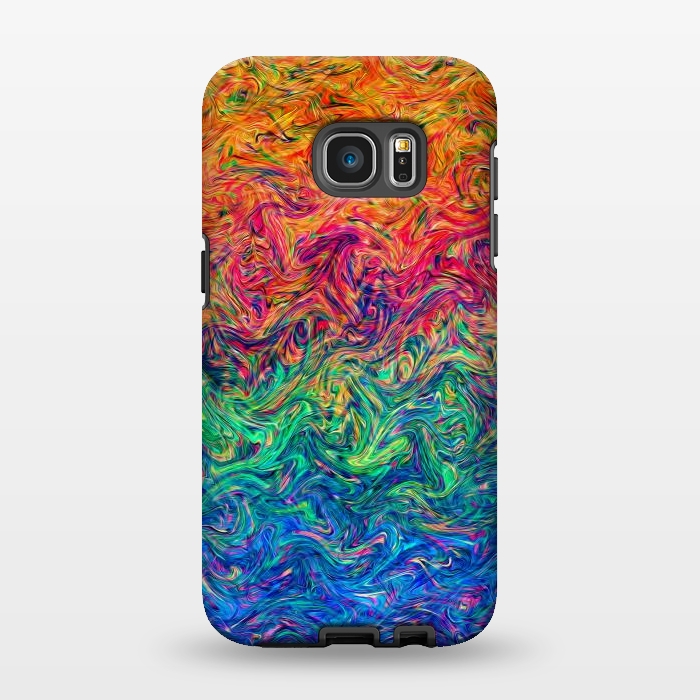 Galaxy S7 EDGE StrongFit Fluid Colors G249 by Medusa GraphicArt