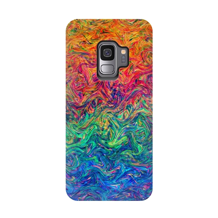 Galaxy S9 StrongFit Fluid Colors G249 by Medusa GraphicArt