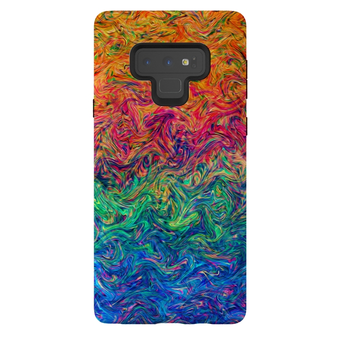 Galaxy Note 9 StrongFit Fluid Colors G249 by Medusa GraphicArt