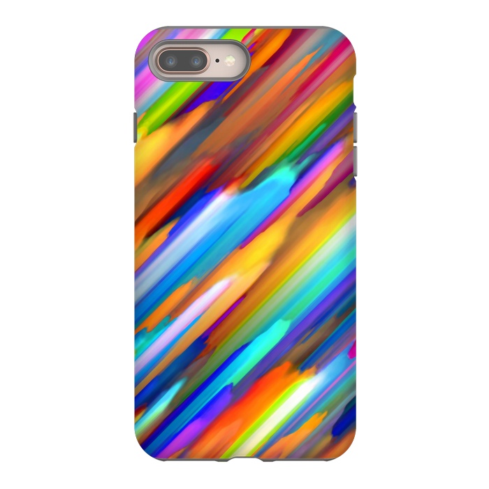 iPhone 7 plus StrongFit Colorful digital art splashing G391 by Medusa GraphicArt