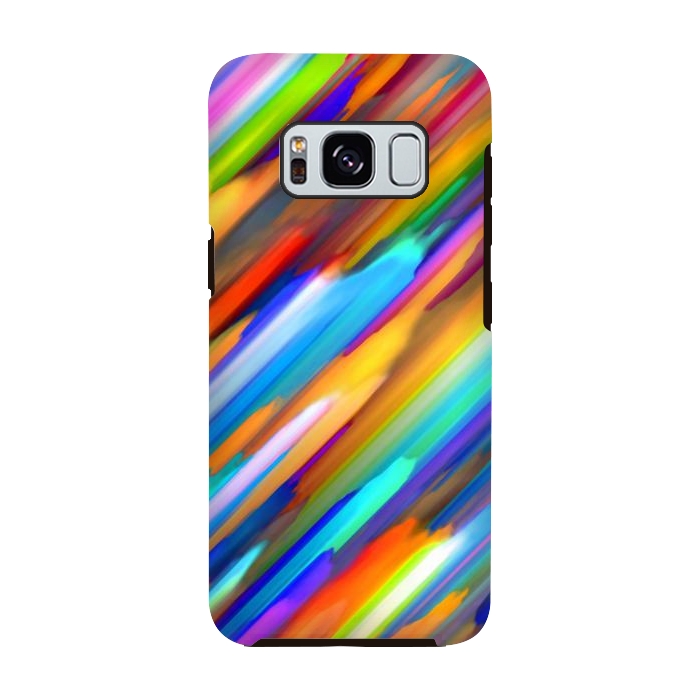 Galaxy S8 StrongFit Colorful digital art splashing G391 by Medusa GraphicArt