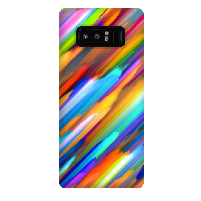 Galaxy Note 8 StrongFit Colorful digital art splashing G391 by Medusa GraphicArt