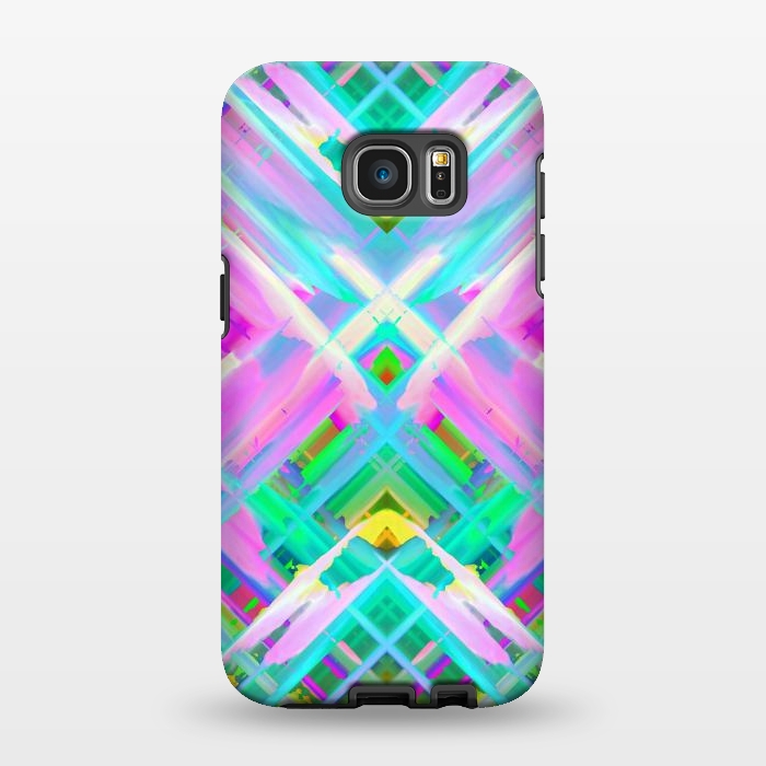 Galaxy S7 EDGE StrongFit Colorful digital art splashing G473 by Medusa GraphicArt