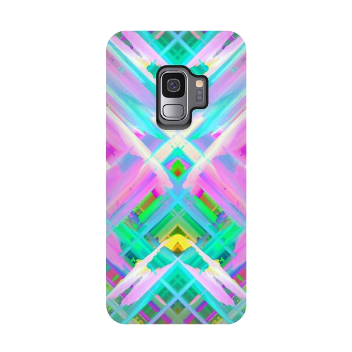 Galaxy S9 StrongFit Colorful digital art splashing G473 by Medusa GraphicArt