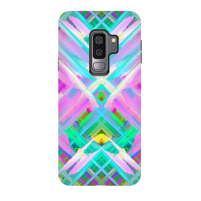 Galaxy S9 plus StrongFit Colorful digital art splashing G473 by Medusa GraphicArt