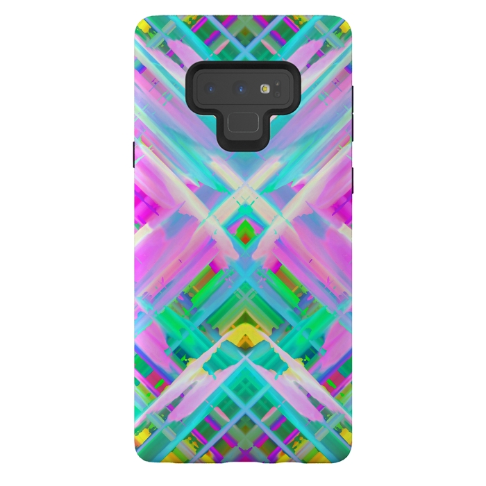 Galaxy Note 9 StrongFit Colorful digital art splashing G473 by Medusa GraphicArt