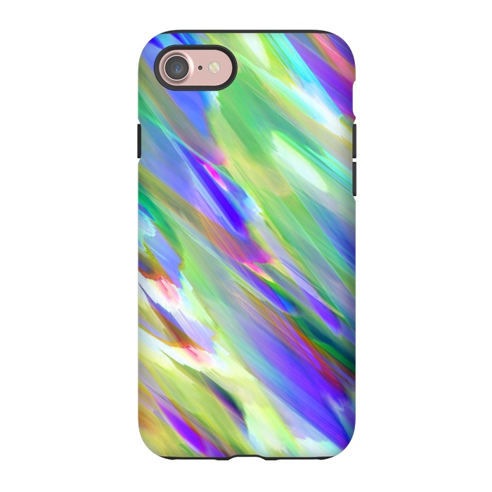 iPhone 7 StrongFit Colorful digital art splashing G401 by Medusa GraphicArt