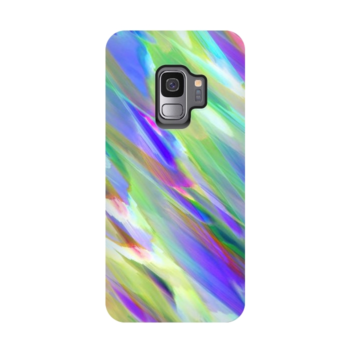 Galaxy S9 StrongFit Colorful digital art splashing G401 by Medusa GraphicArt