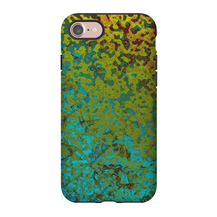 iPhone 7 StrongFit Colorful Corroded Background G292 by Medusa GraphicArt