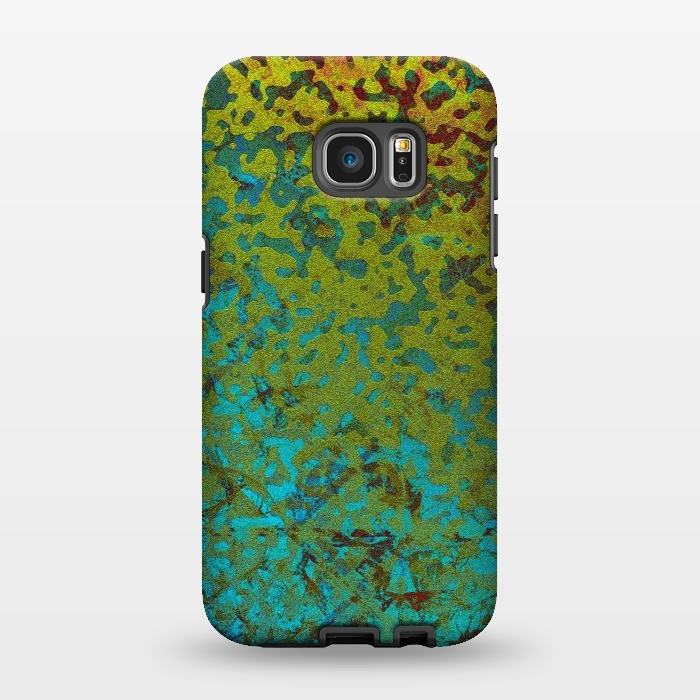 Galaxy S7 EDGE StrongFit Colorful Corroded Background G292 by Medusa GraphicArt