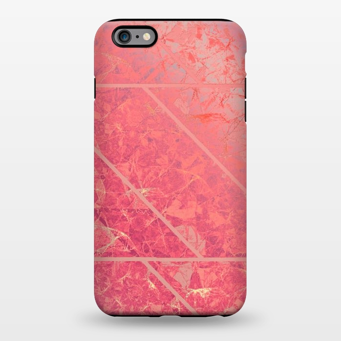 iPhone 6/6s plus StrongFit Pink Marble Texture G281 by Medusa GraphicArt