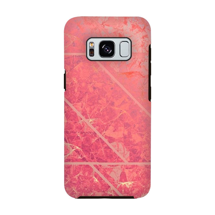 Galaxy S8 StrongFit Pink Marble Texture G281 by Medusa GraphicArt