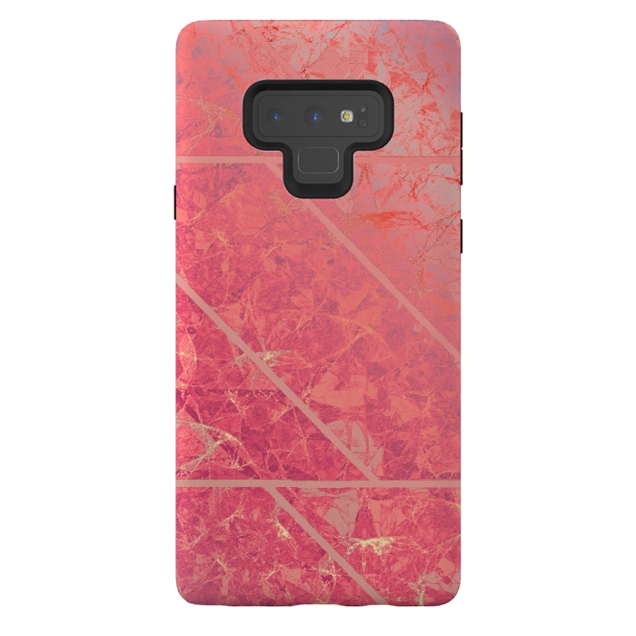 Galaxy Note 9 StrongFit Pink Marble Texture G281 by Medusa GraphicArt