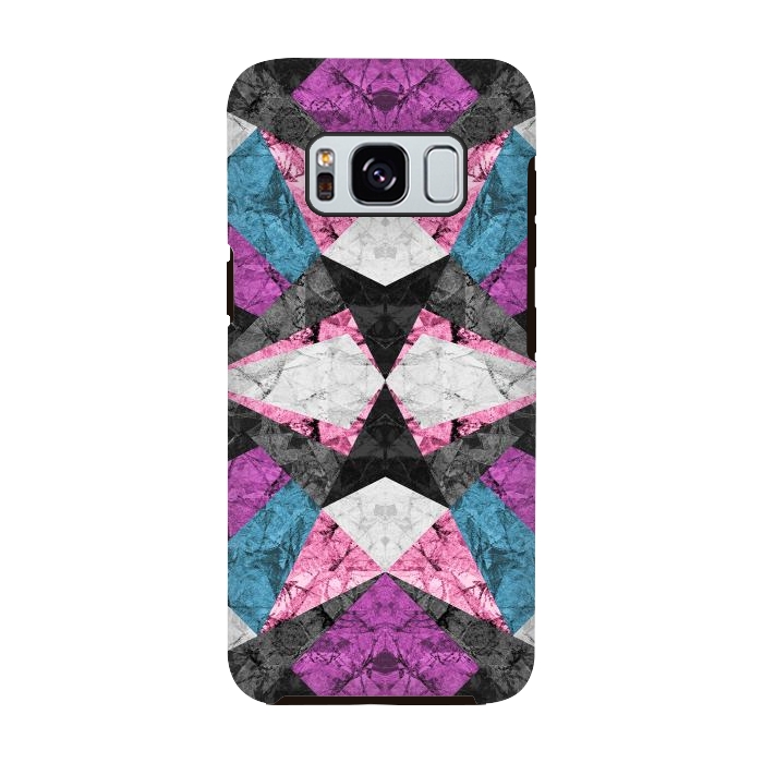Galaxy S8 StrongFit Marble Geometric Background G438 by Medusa GraphicArt