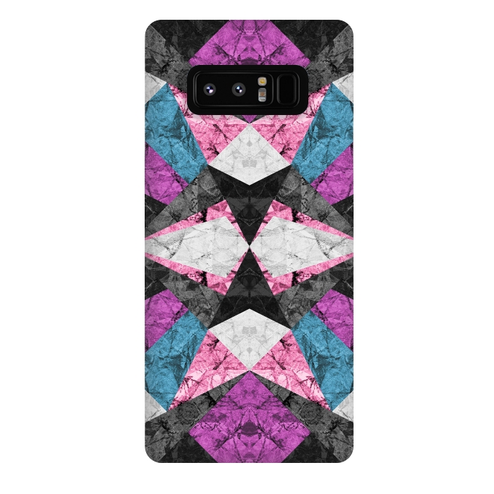 Galaxy Note 8 StrongFit Marble Geometric Background G438 by Medusa GraphicArt