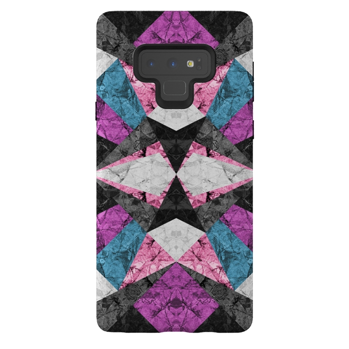 Galaxy Note 9 StrongFit Marble Geometric Background G438 by Medusa GraphicArt