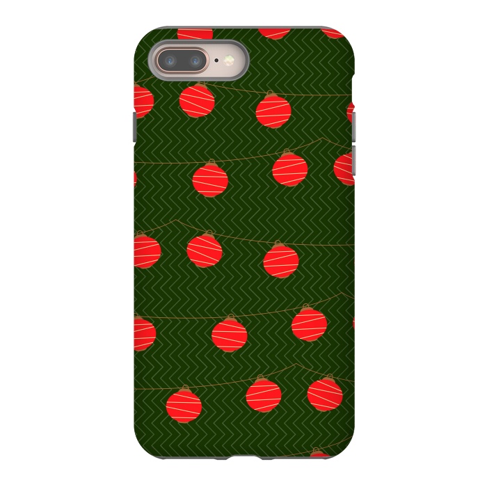iPhone 7 plus StrongFit RED LIGHTS PATTERN by MALLIKA