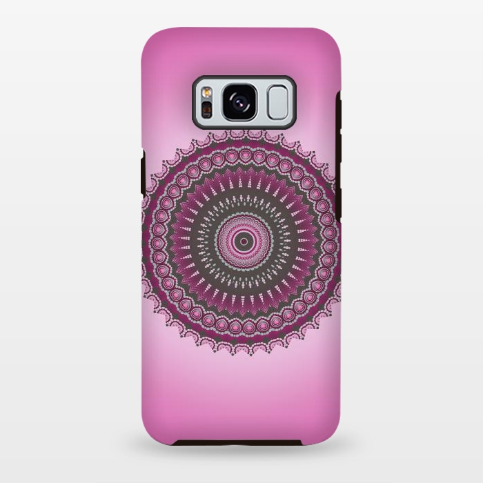 Galaxy S8 plus StrongFit Pink Mandala Ornament 2 by Andrea Haase