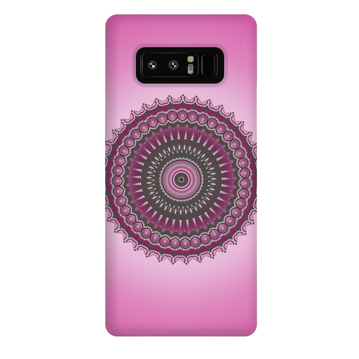 Galaxy Note 8 StrongFit Pink Mandala Ornament 2 by Andrea Haase