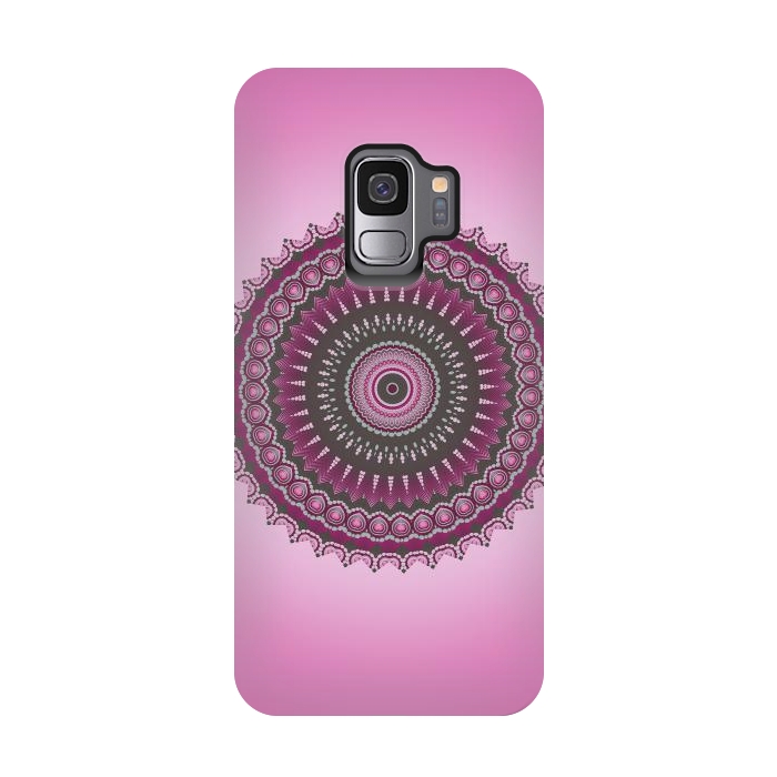 Galaxy S9 StrongFit Pink Mandala Ornament 2 by Andrea Haase