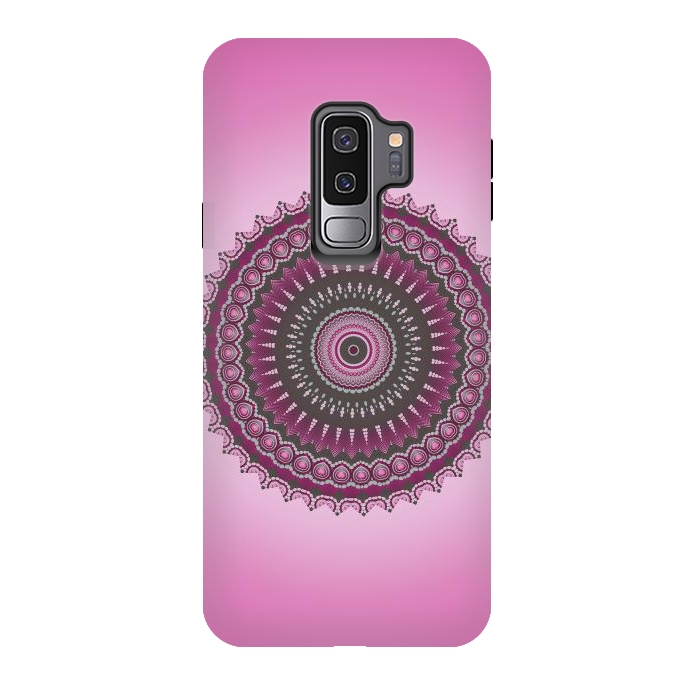 Galaxy S9 plus StrongFit Pink Mandala Ornament 2 by Andrea Haase