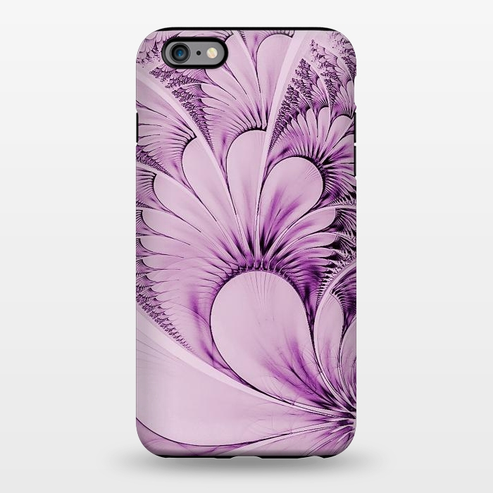 iPhone 6/6s plus StrongFit Pink Fractal Flowers by Andrea Haase