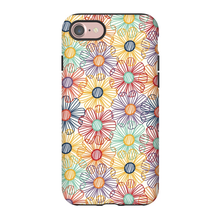 iPhone 7 StrongFit RAINBOW FLORAL by TracyLucy Designs