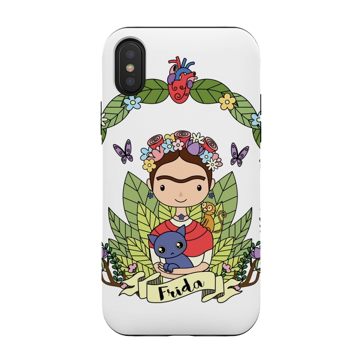 iPhone Xs / X StrongFit Frida by Laura Nagel