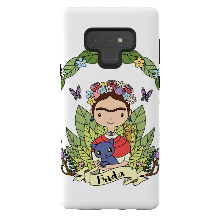Galaxy Note 9 StrongFit Frida by Laura Nagel