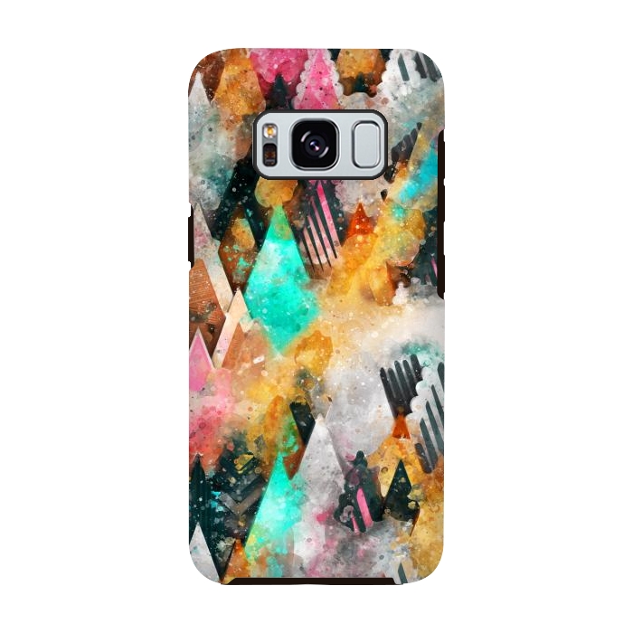 Galaxy S8 StrongFit Abstract Triangles by Creativeaxle