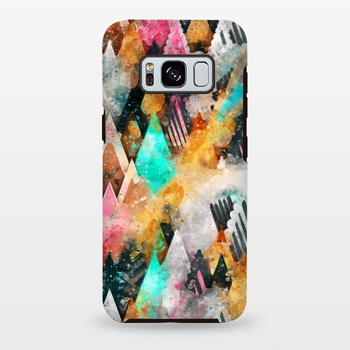 Galaxy S8 plus StrongFit Abstract Triangles by Creativeaxle