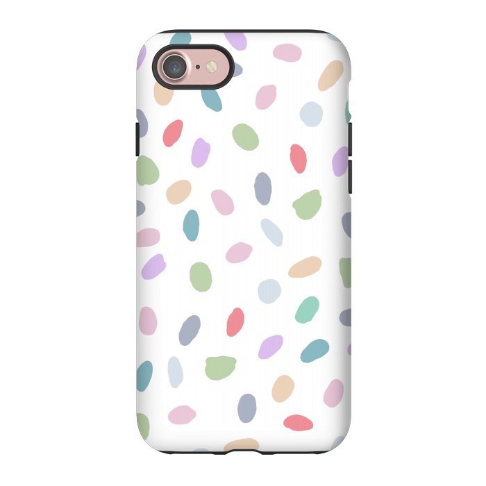iPhone 7 StrongFit Color Oval Dots by Creativeaxle