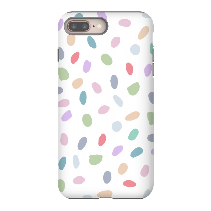 iPhone 7 plus StrongFit Color Oval Dots by Creativeaxle