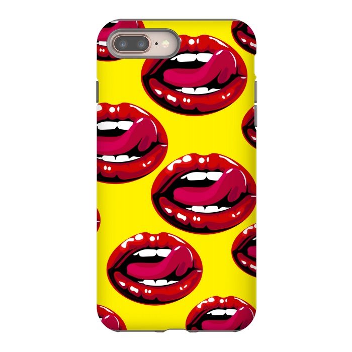 iPhone 7 plus StrongFit red lips design by MALLIKA