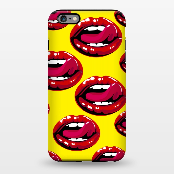 iPhone 6/6s plus StrongFit red lips design by MALLIKA