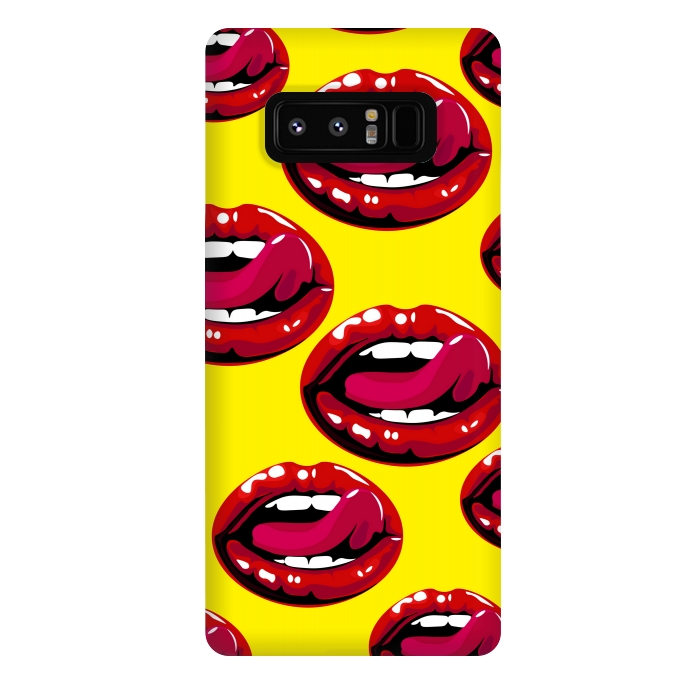 Galaxy Note 8 StrongFit red lips design by MALLIKA