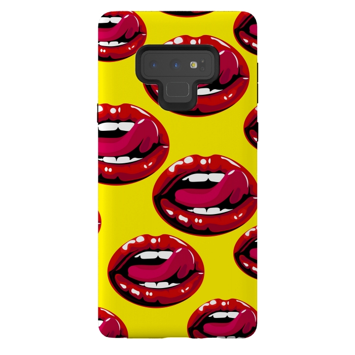 Galaxy Note 9 StrongFit red lips design by MALLIKA