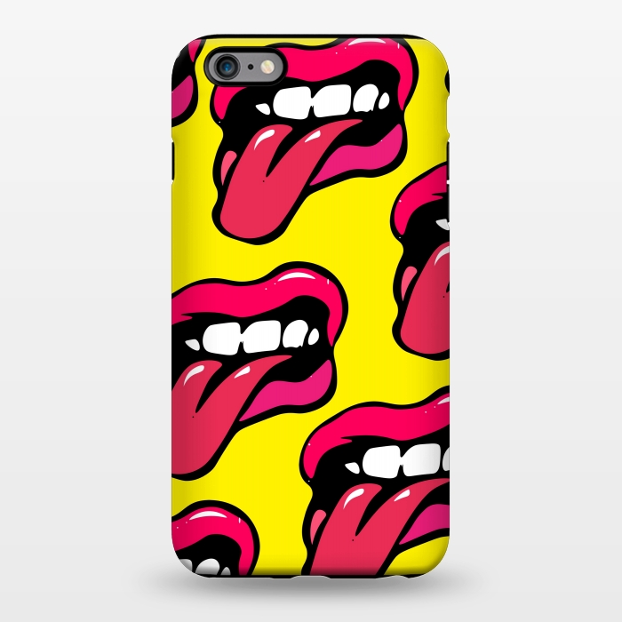 iPhone 6/6s plus StrongFit crazy lips design by MALLIKA