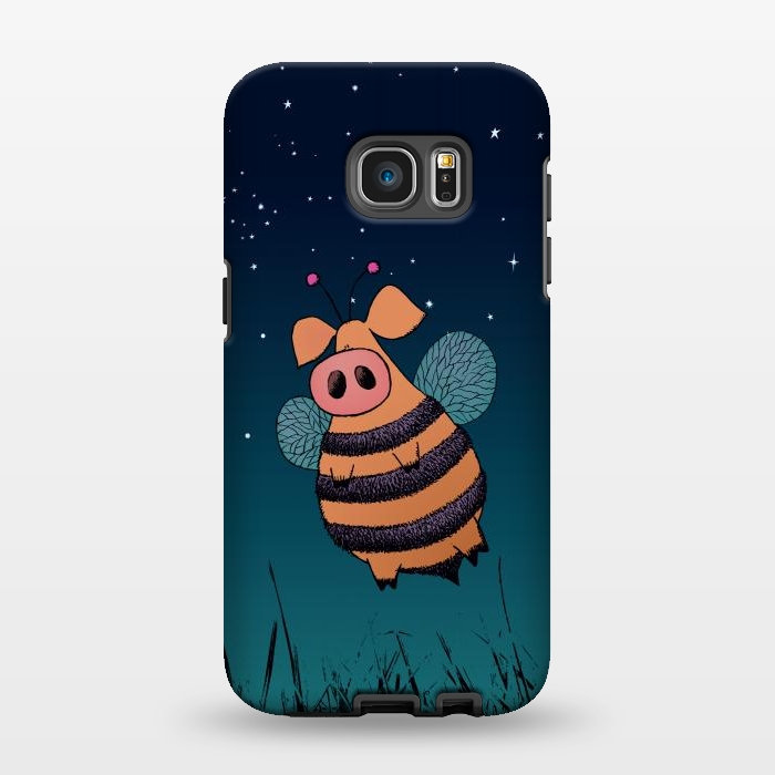 Galaxy S7 EDGE StrongFit Bumblepig by Mangulica