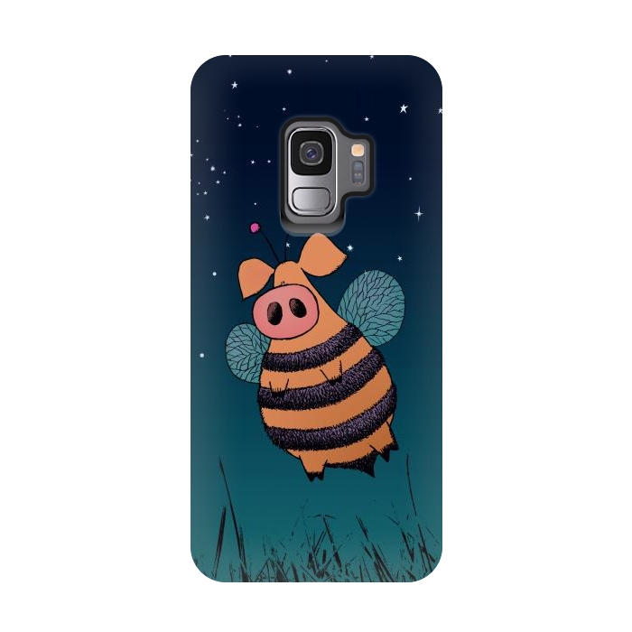 Galaxy S9 StrongFit Bumblepig by Mangulica