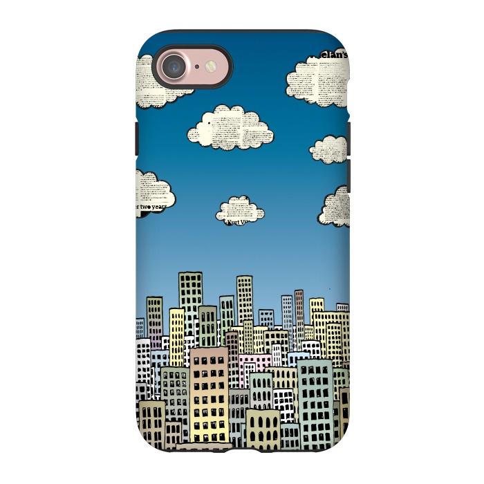 iPhone 7 StrongFit The city of paper clouds by Mangulica
