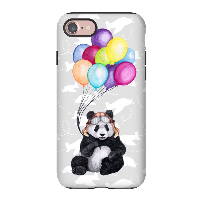 iPhone 7 StrongFit Aviator Panda by gingerlique
