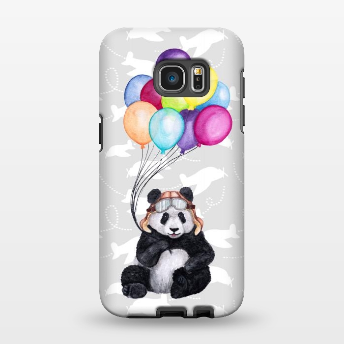 Galaxy S7 EDGE StrongFit Aviator Panda by gingerlique
