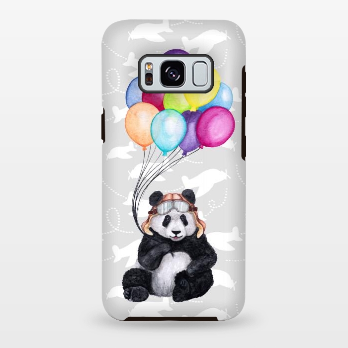 Galaxy S8 plus StrongFit Aviator Panda by gingerlique